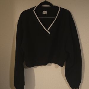 PINK Victoria's Secret Black V-Neck Sweater